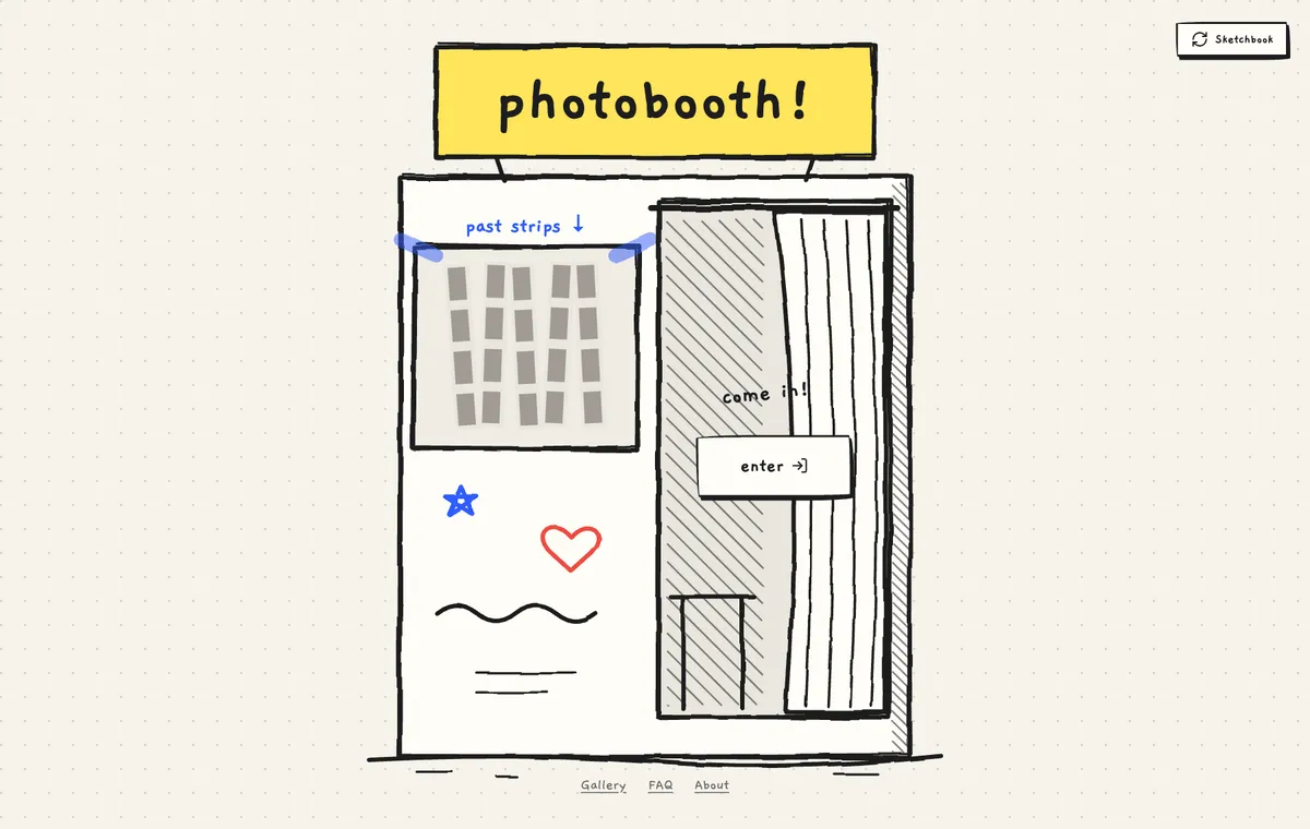 Sketchbook theme, drawn with boiling hand-drawn lines